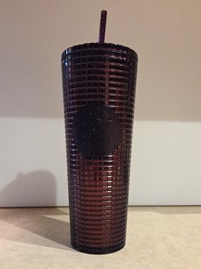 Starbucks Purple Burgundy Textured Tumbler